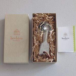 Beehive Handmade Heart Measuring Spoons